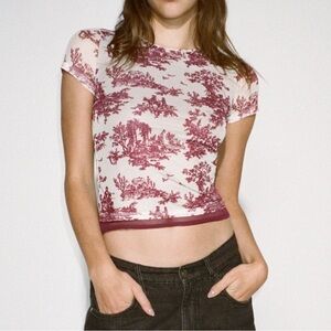 Miami Mini Tee - Maroon Toile